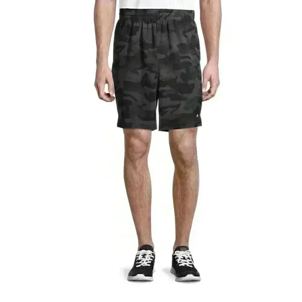 George Men's Graystone Camo Poly/Spandex Active 9" Woven Tech Shorts NEW NWT